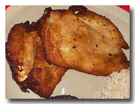 ミラネッサ・デ・ポジョ　鶏肉のミラノ風カツレツ