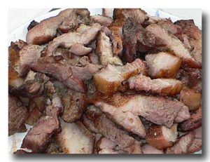 石板山猪肉 豚肉の石板焼き