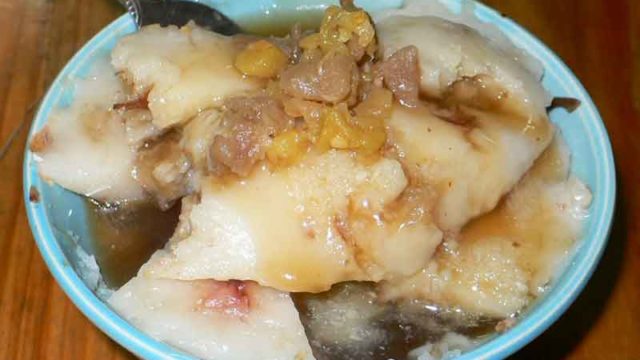 碗粿 wǎn huà [お椀入り米粉蒸し]