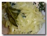 スプ・ペパヤをご飯にかけたところ。