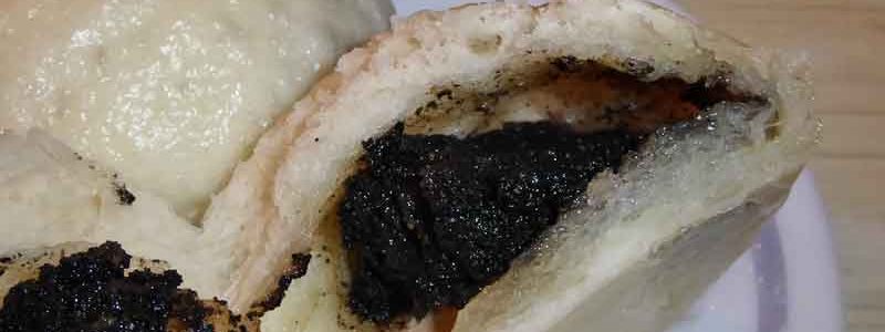 芝麻包 ヂーマーバオ zhī má bāo 胡麻饅頭