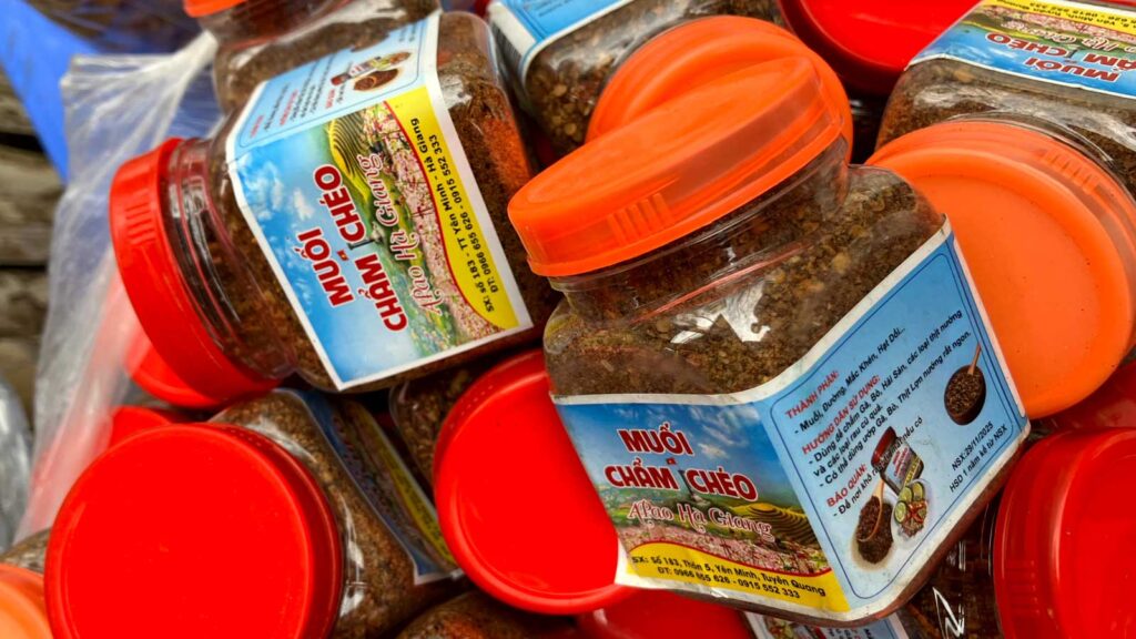 露天で売っていたムオイチャムチェオの写真