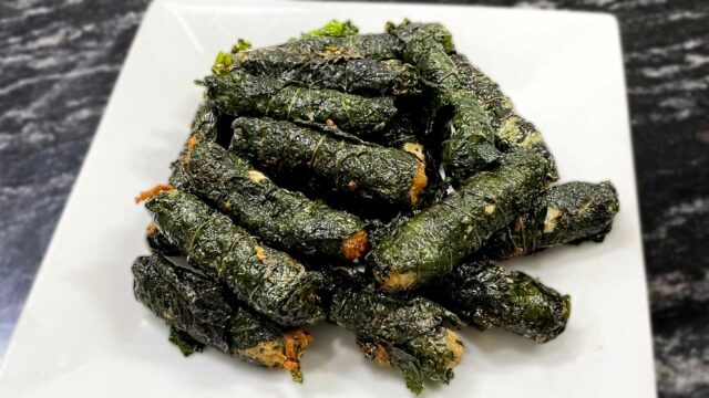 チャー・ラー・ロットChả lá lốt 豚肉の香草巻き